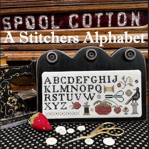 A STITCHER'S ALPHABET / Sampler / The Scarlett House / cross stitch chart / pattern only