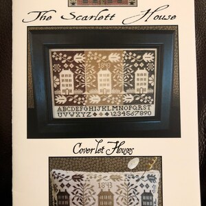 Coverlet Houses / The Scarlett House / cross stitch chart / counted cross stitch pattern / pattern only