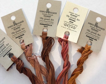 Gentle Art / Rust / Coppers / Peachy / Coral / Oranges / Floss / cross stitch / embroidery / Needlework threads