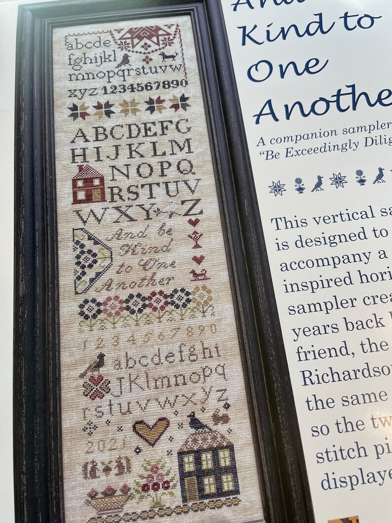 And Be Kind to One Another / Needlework Press / Cross Stitch Etsy