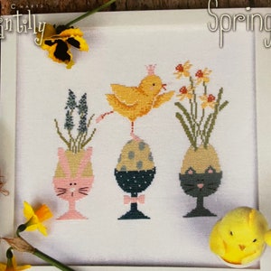Madame Chantilly / SPRING DANCE / cross stitch chart / counted cross stitch / pattern only