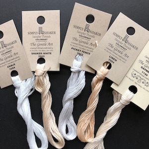 Gentle Art / Whites & Neutrals / Floss / cross stitch / embroidery / Needlework threads