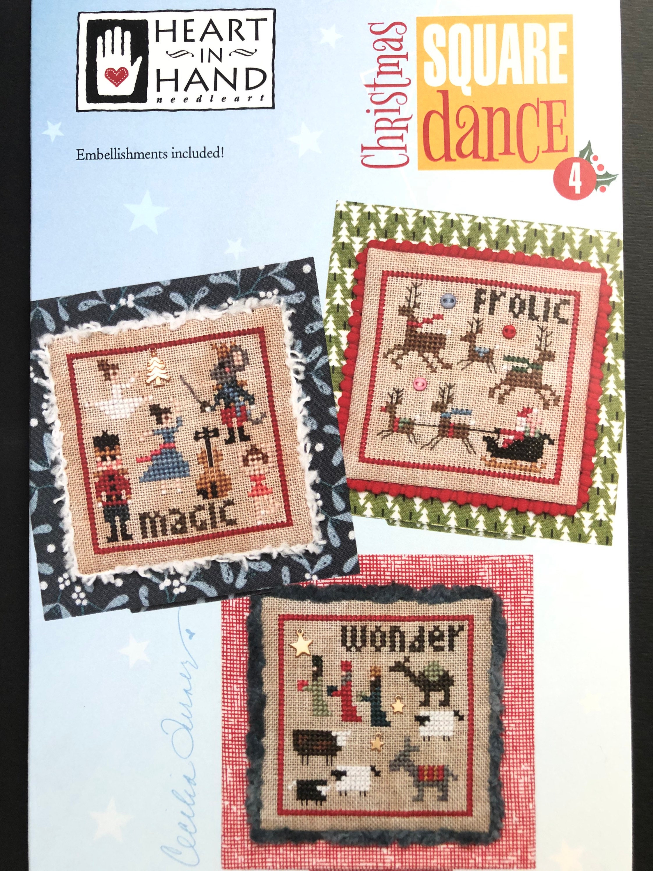 Art & Collectibles Fiber Arts Cross Stitch Christmas Cross Stitch Heart