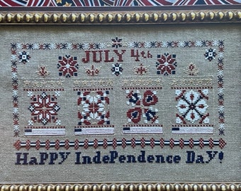 JULY 4th / Rosewood Manor /  cross stitch chart