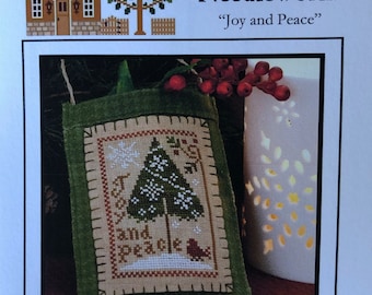 Little House Needleworks/ Joy and Peace /cross stitch chart / ornament stitching