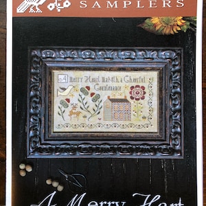 Plum Street Samplers / A Merry Hart /Cross stitch chart / cross stitch pattern / pattern only