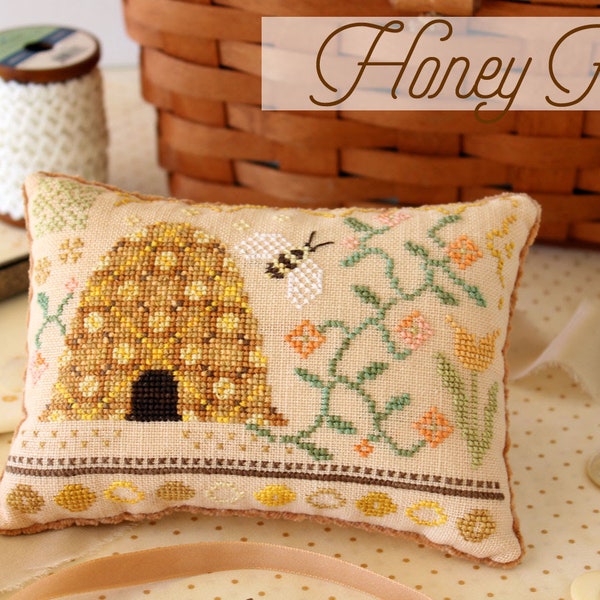 HONEY FAIRE / October House Fiber Arts / cross stitch chart / pattern only