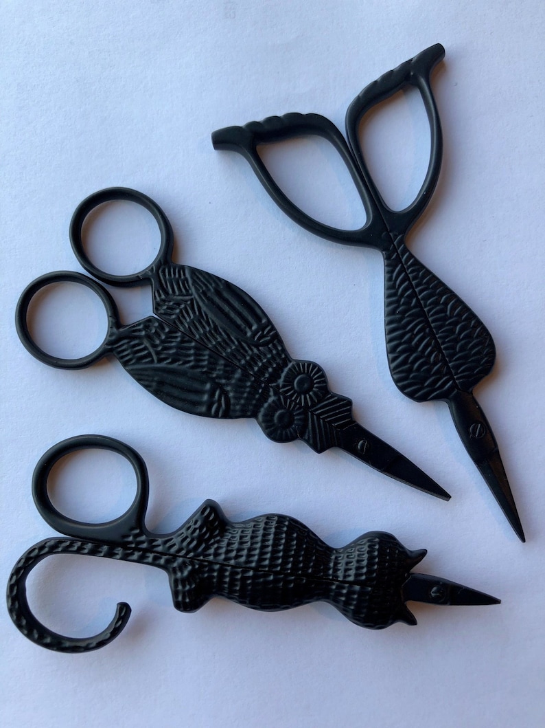 Kelmscott Designs Scissors / Cat / Owl / Mermaid, Primitive and Silver ...