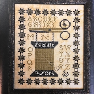 NEEDLE WORK / Kathy Barrick / cross stitch chart / counted cross stitch pattern / pattern only