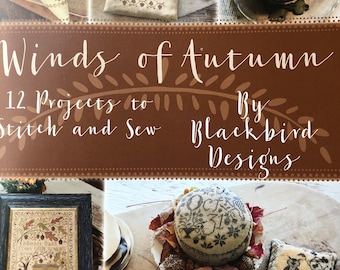 Blackbird Designs/ WINDS of AUTUMN book / cross stitch patterns / book only
