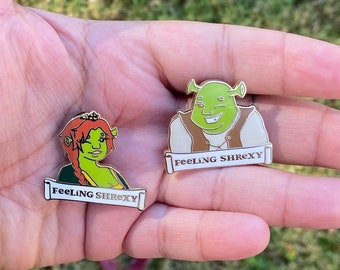 Feeling Shrexy Enamel Pin Shrek and Fiona Pin 