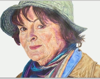 ITV Vera Stanhope Original Art Print - Brenda Blethyn