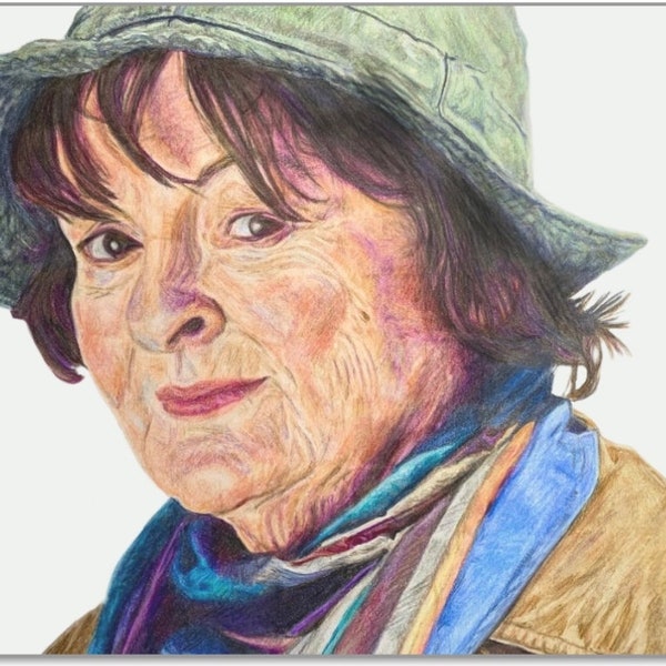 ITV Vera Stanhope Original Art Print - Brenda Blethyn