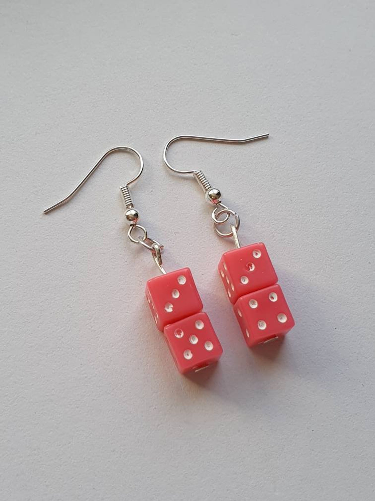 Double Dice Earrings various Colours Etsy New Zealand
