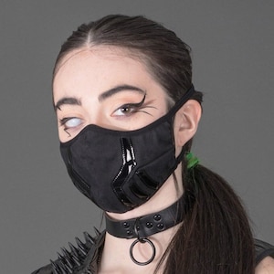 PUNK RAVE Personalizada Gótica Negra Steampunk Accesorios para Hombre  Máscara Cosplay