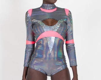 Spectrum Shorts Booty Rainbow Sparkle Glitter Festival Burning Man Disco EDM Rave Techno Cheeky Futuristic Space Babe Dance Club Cyber