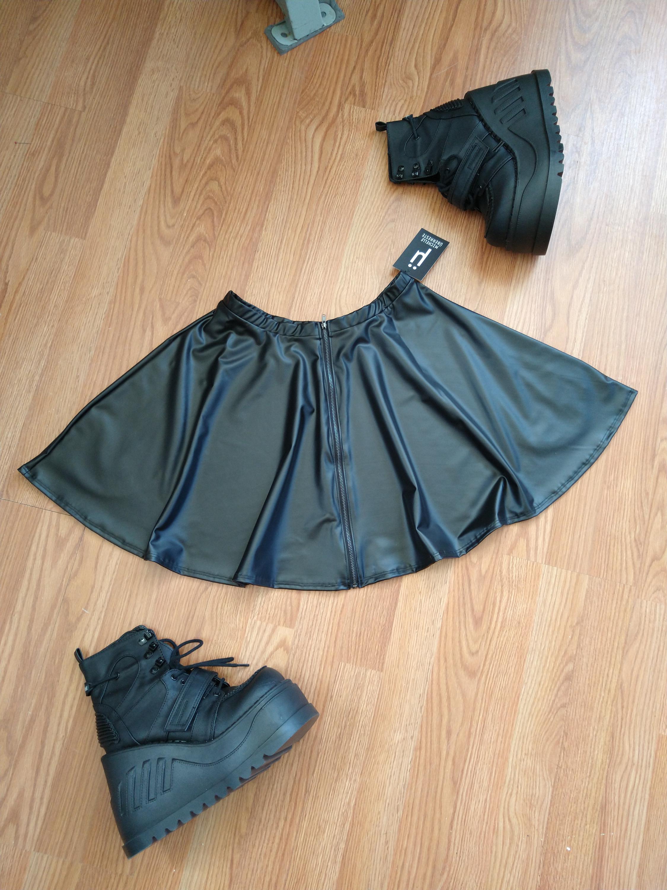 Fantastic Fungi Black Reflective Skirt Reflective Skirt And Top