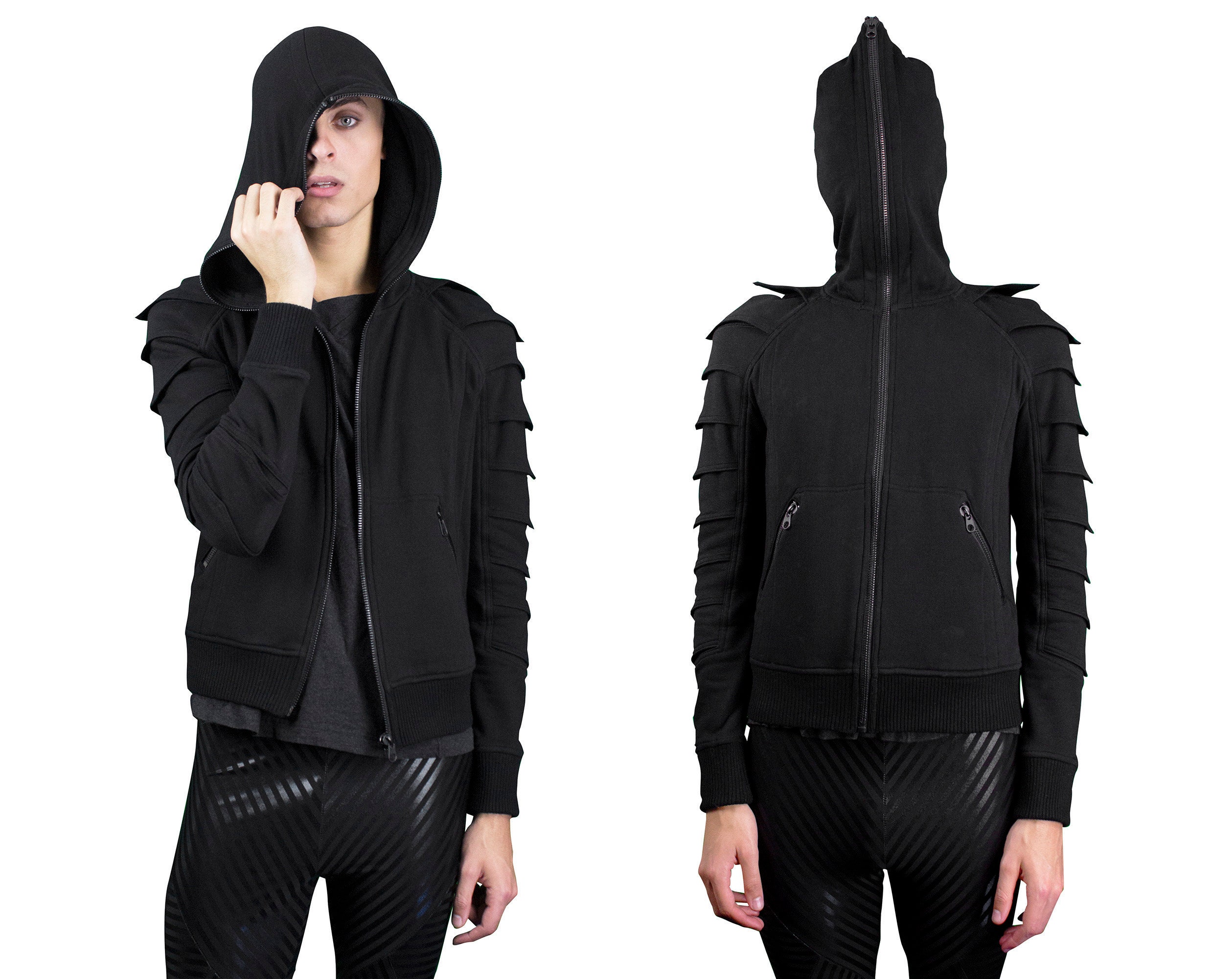 CONVERGENCE HOODIE - Men's Hooded Sweatshirt Black Armor CONVERGENCE HOODIE - Men's Hooded Sweatshirt Black Armor