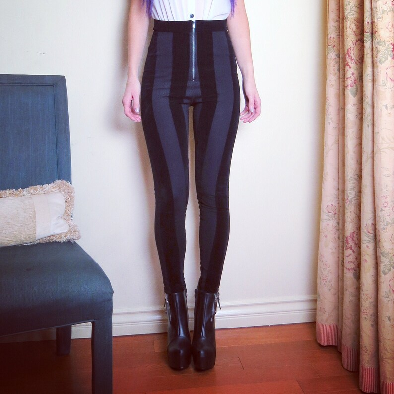 black velvet cigarette pants
