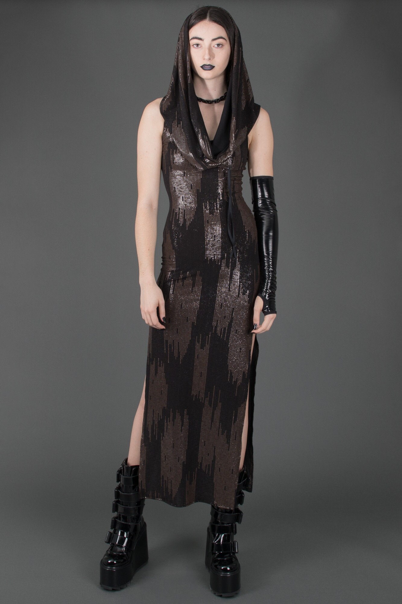 Lumignon original ♥ LL hooded long dress Amazon.com: IOONCHI Costume Dress Vampire Vintage Black