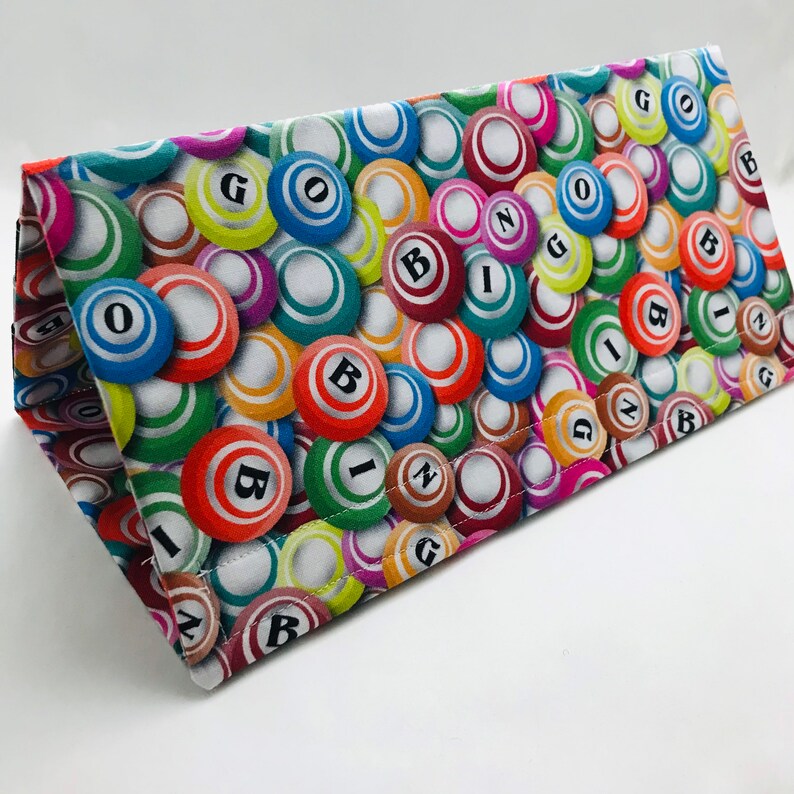 Bingo Balls Print Folding Bingo Tab Holder Lightweight Etsy Schweiz