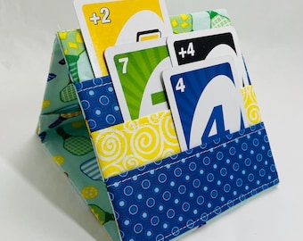 Porte-cartes à jouer à imprimé pickleball : mini format pliable