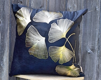 Black Velvet Throw Pillow Cover | Black Pillow Case | Gold Velvet Pillow Cover |  Decorative Black Pillow Cover |  Black Velvet Cushion Case