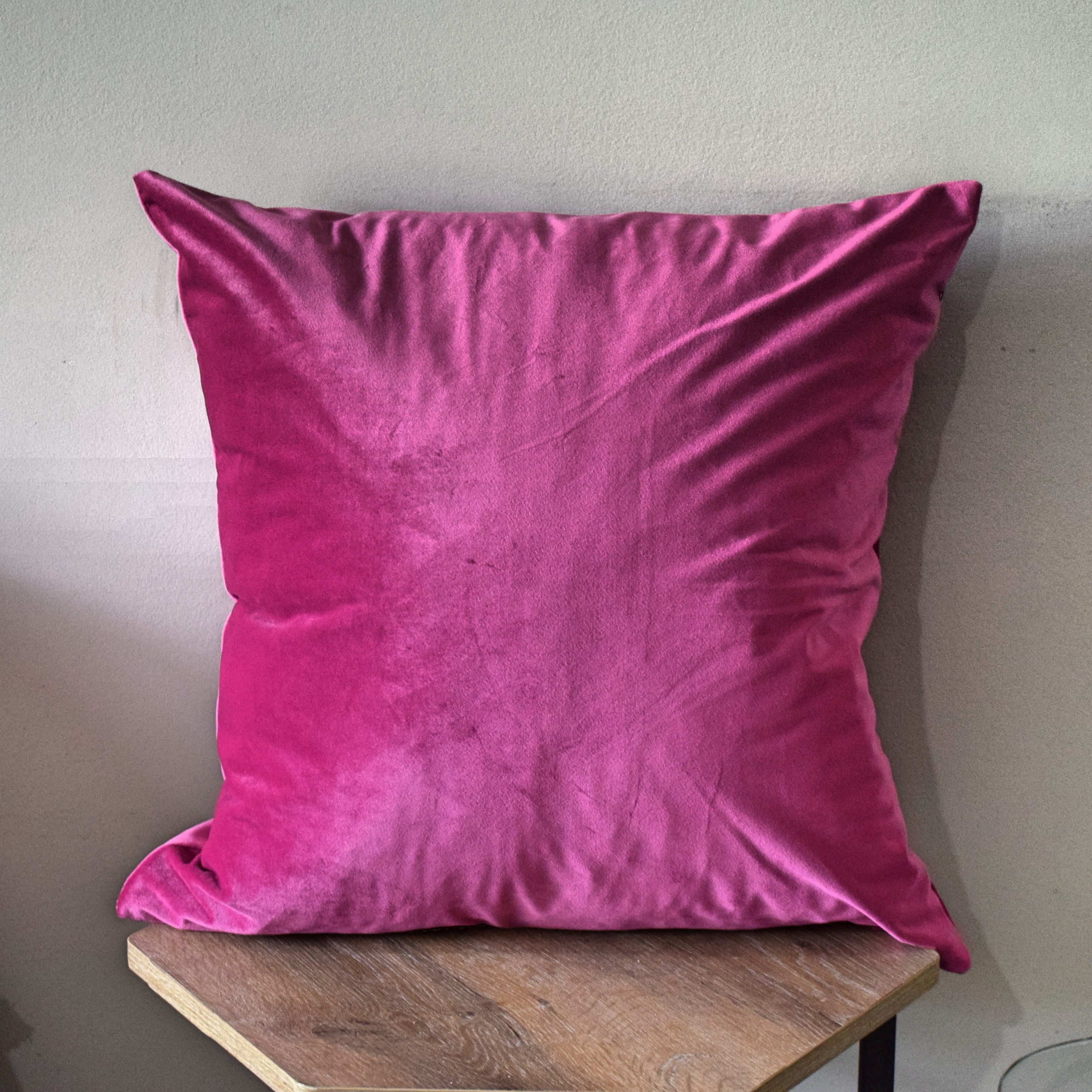 Hot Pink Velvet Pillow Cover Throw Pillow Cover Pink Etsy UK