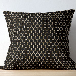 Bee Comb Pattern Pillow