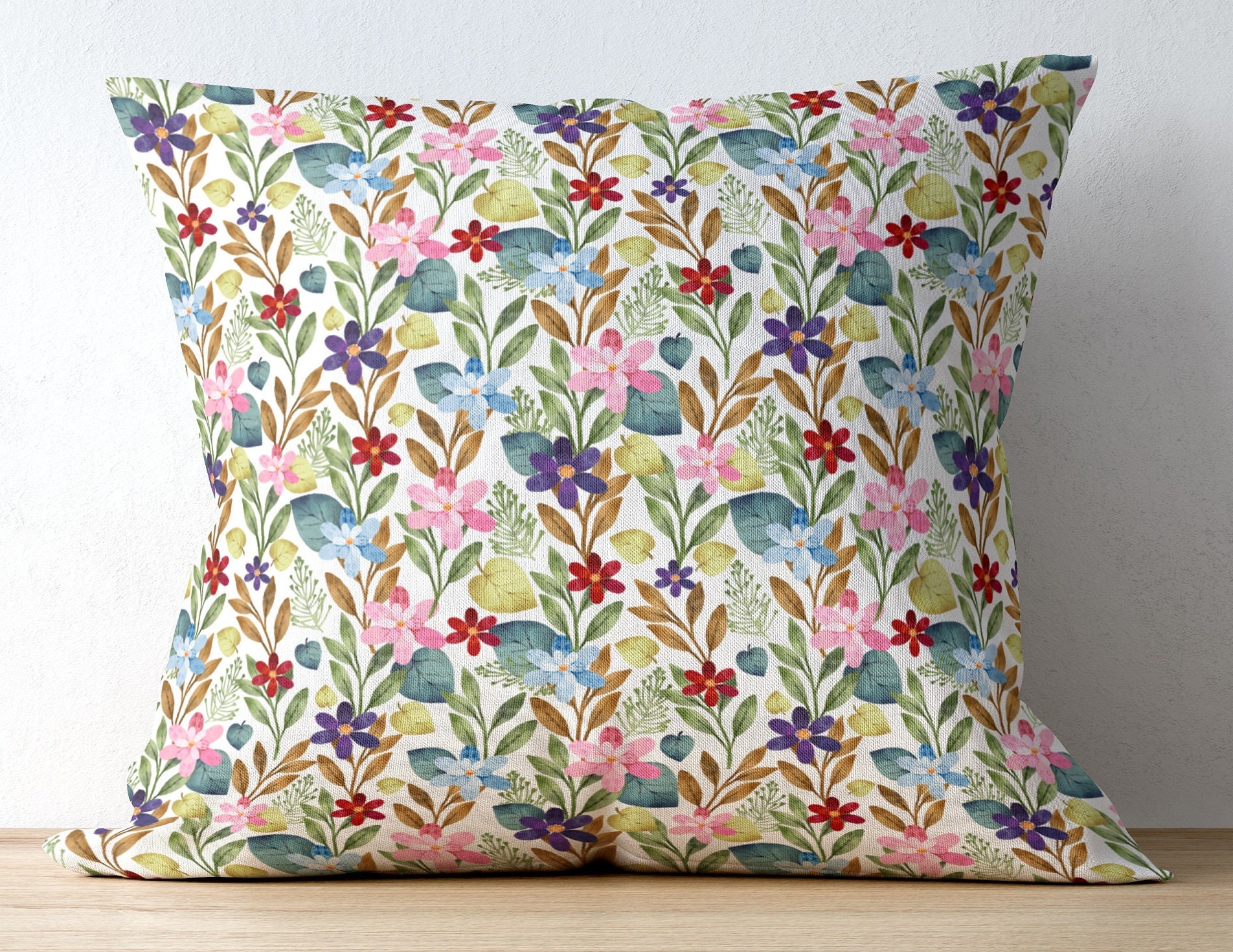 Home Sofa Decorative Cusion Cover Floral Throw Waist Soft Pillow Case Y2 
