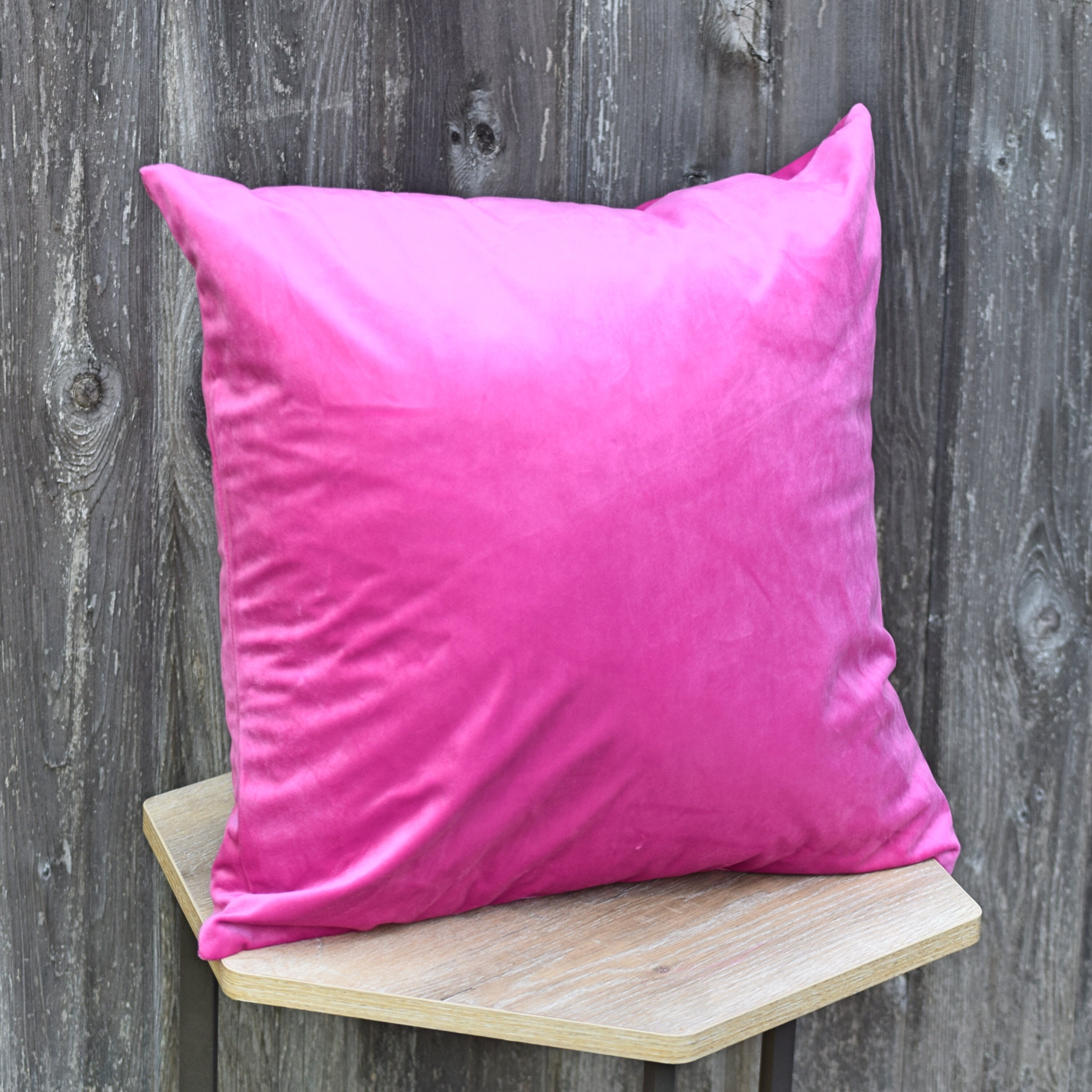 Hot Pink Velvet Pillow Cover Throw Pillow Cover Pink Etsy UK