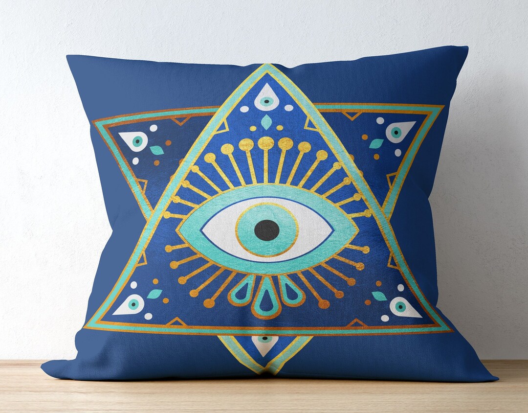 Evil Eye Throw Pillow