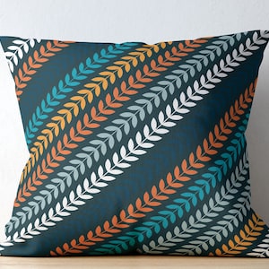Scandinavian Pattern Pillow Covers Minimalist Style Pillow Case Cream Orange Teal Pillow Case Geometric Pattern Cushion Covers Etsy Canada