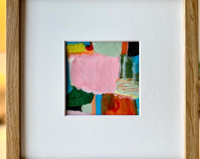 FOREVER YOUNG Original Abstract Acrylic Painting: Colorful Mixed Media ...