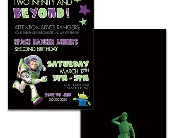 Toy Story Invitation Two Infinity and Beyond Birthday Party Invite | CORJL | INSTANT DOWNLOAD