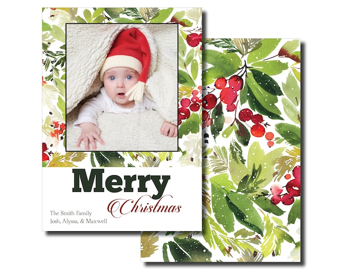 Merry Christmas | Personalized | Holiday Cards | With Photo