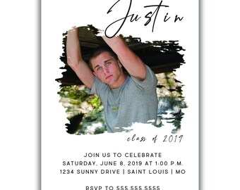 Graduation Party Invitation | With Photo | Personalized