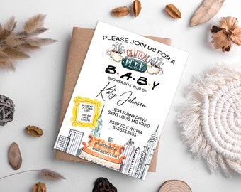 Friends Inspired | Baby Shower Invitation | Personalized | Digital Download