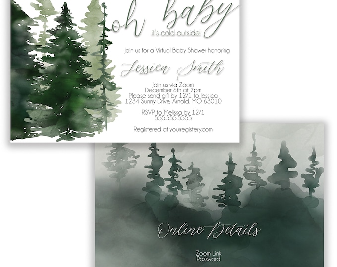 Oh Baby | Baby Shower Invitation | Personalized