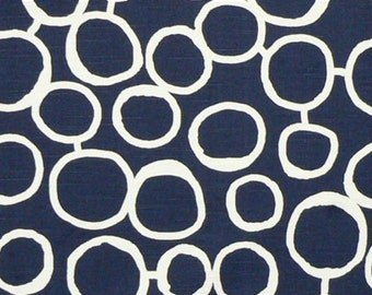 Premier Prints Fabric-FREEHAND-Designer Fabric- Navy Slub OR Corn Yellow-Decorator Fabric By The Yard
