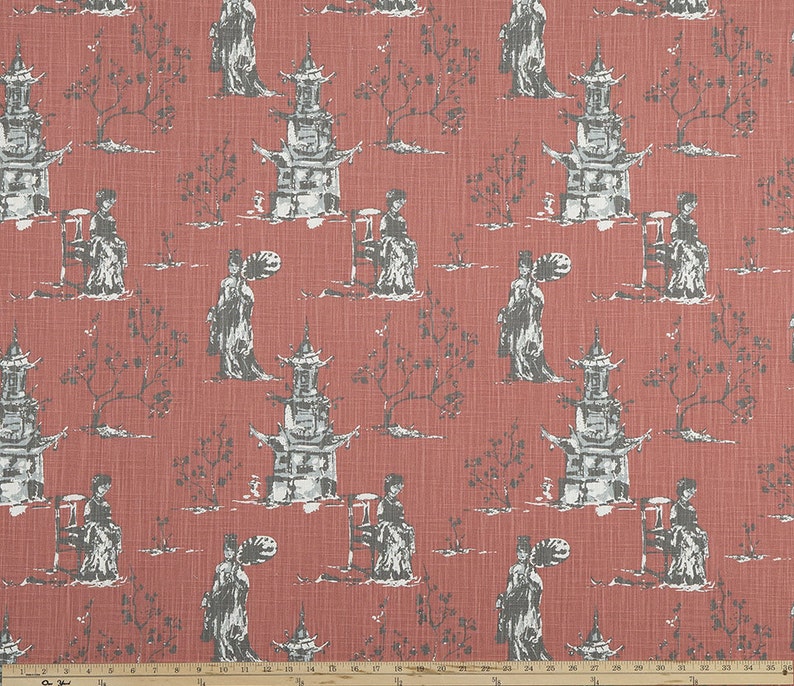 Premier Prints Fabric-ASIAN TOILLE-Scarlett Canvas Slub-Or Color Choice-Fabric-By The Yard-54 wide-7 ounce cotton decorator fabric