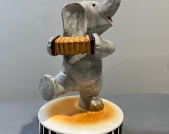 Berman & Anderson Dancing Elephant on Piano Keys MUSIC BOX