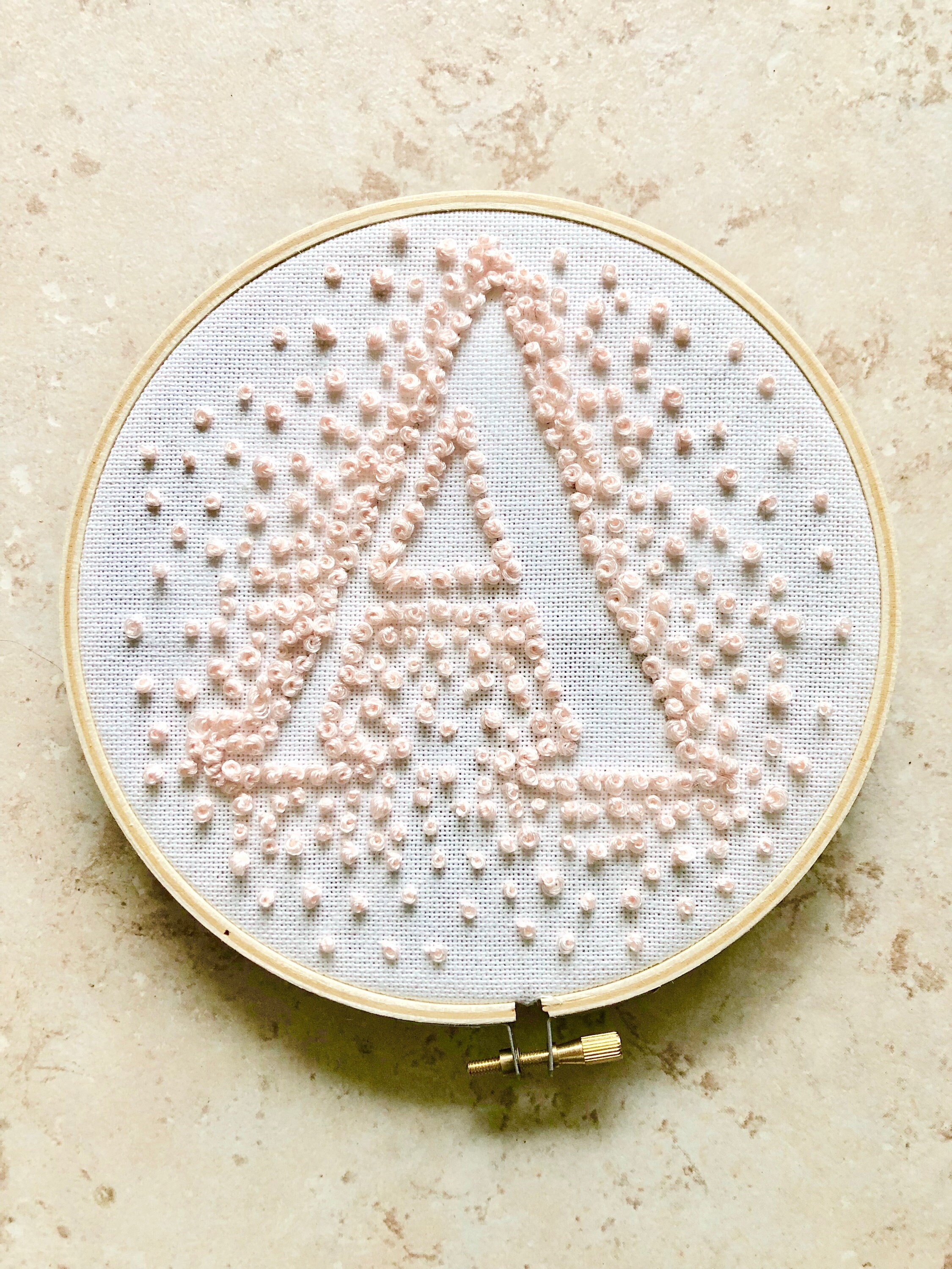 Handmade Embroidered Initial - Etsy