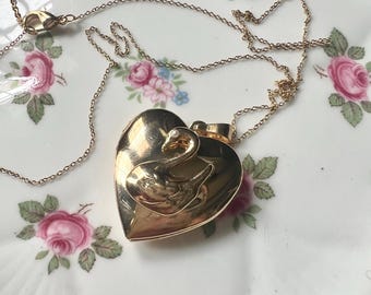 Swan Locket Necklace | Swan Princess Necklace