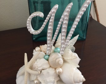 Ready to Ship Ready to Purchase Shell Cake Topper Seashell Cake Topper Beach Cake Topper Cake Topper Beach Wedding Destination Wedding