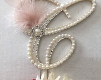 Cake Topper Gatsby Topper Monogram Cake Topper Custom Wedding Cake Rustic Wedding Cake Wedding Cake Toppers Personalized Topper Cake Toppers