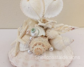 Shell Cake Topper Seashell Cake Topper Wedding Cake Topper Beach Cake Topper Custom Cake Destination Wedding Beach Wedding Cake Decoration