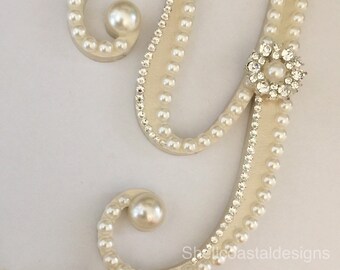 Wedding Cake Topper READY TO SHIP Letter Y Pearl Cake Topper Monogram Cake Topper Wedding  Cake Topper Gatsby Cake Topper Custom Cake Topper