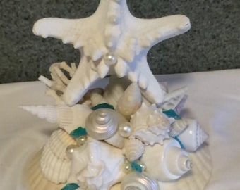 Wedding Cake Topper Seashell Cake Topper Shell Cake Topper Destination Wedding  Resort Wedding Beach Wedding Cruise Ship Wedding Custom Cake