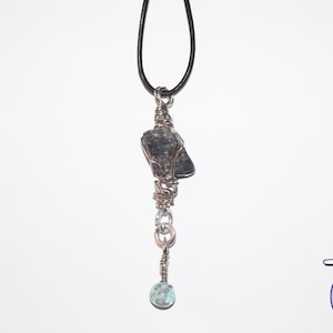 Handmade Wire-Wrapped Pendant with Natural Stone